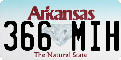 AR license plate 366MIH