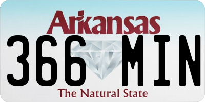 AR license plate 366MIN