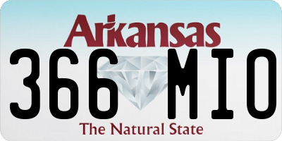 AR license plate 366MIO