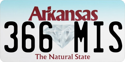 AR license plate 366MIS