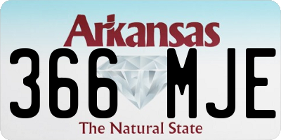 AR license plate 366MJE