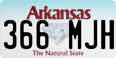 AR license plate 366MJH