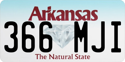 AR license plate 366MJI