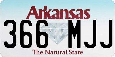 AR license plate 366MJJ