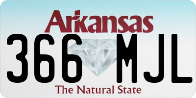 AR license plate 366MJL