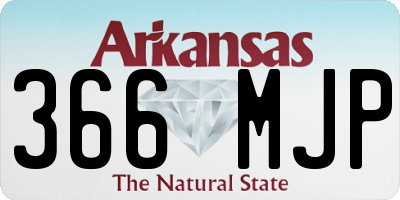 AR license plate 366MJP