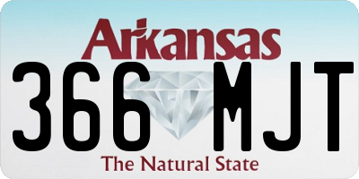 AR license plate 366MJT