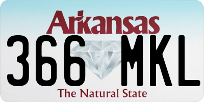 AR license plate 366MKL