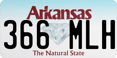 AR license plate 366MLH