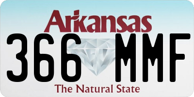 AR license plate 366MMF