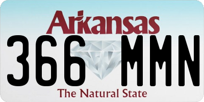 AR license plate 366MMN