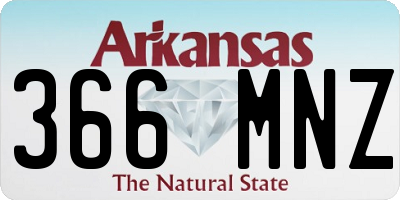 AR license plate 366MNZ