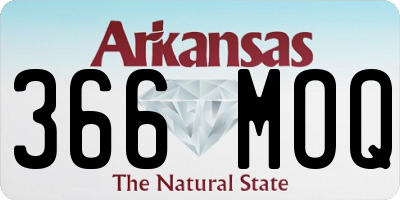 AR license plate 366MOQ