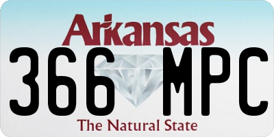 AR license plate 366MPC