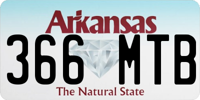 AR license plate 366MTB