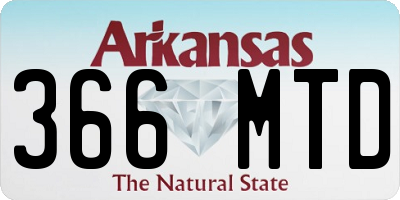 AR license plate 366MTD