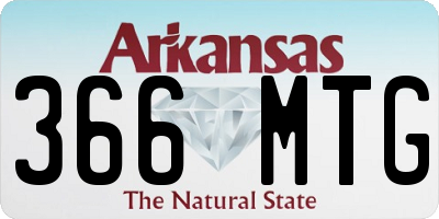 AR license plate 366MTG