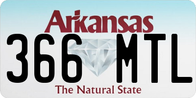AR license plate 366MTL