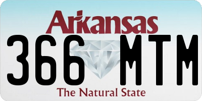 AR license plate 366MTM