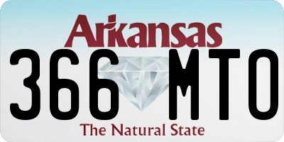 AR license plate 366MTO