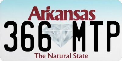 AR license plate 366MTP