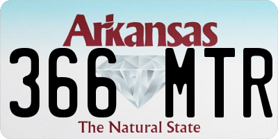 AR license plate 366MTR