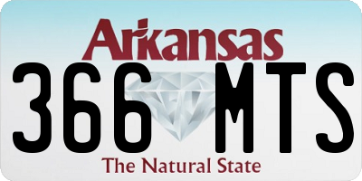 AR license plate 366MTS