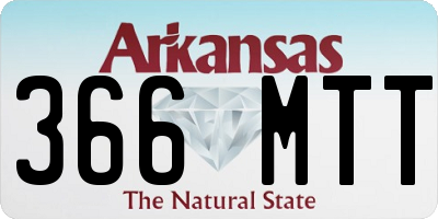 AR license plate 366MTT