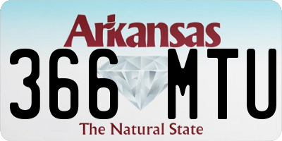 AR license plate 366MTU
