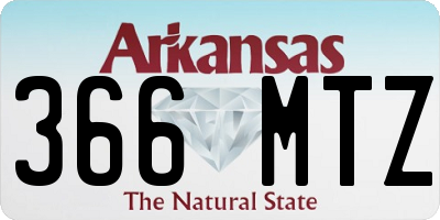 AR license plate 366MTZ
