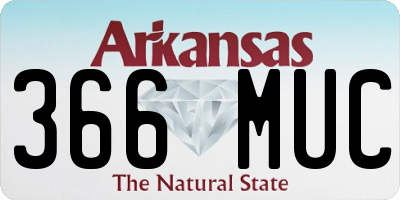 AR license plate 366MUC