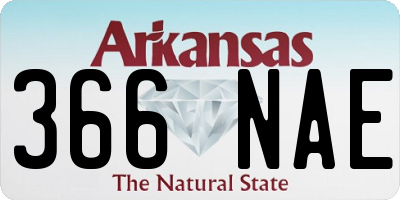 AR license plate 366NAE