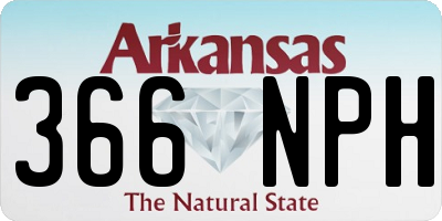 AR license plate 366NPH