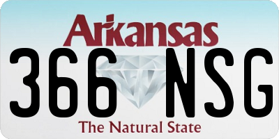 AR license plate 366NSG
