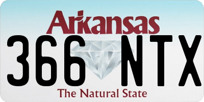 AR license plate 366NTX