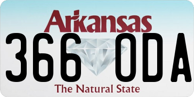 AR license plate 366ODA
