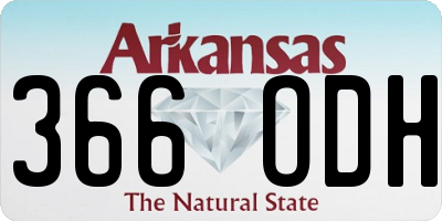 AR license plate 366ODH