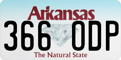 AR license plate 366ODP