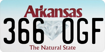 AR license plate 366OGF