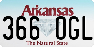 AR license plate 366OGL