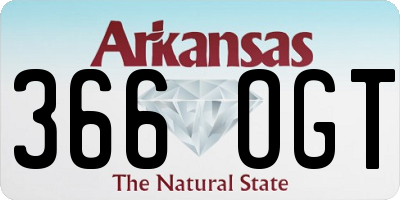 AR license plate 366OGT