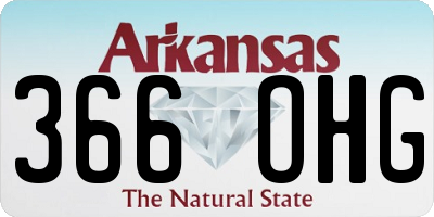 AR license plate 366OHG