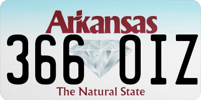 AR license plate 366OIZ