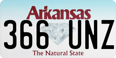 AR license plate 366UNZ