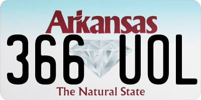 AR license plate 366UOL