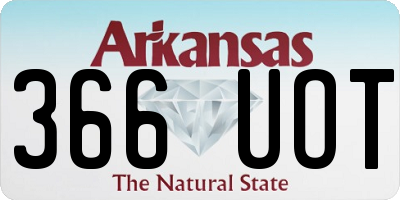 AR license plate 366UOT