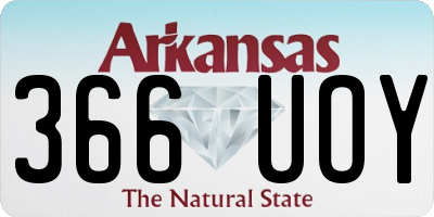 AR license plate 366UOY