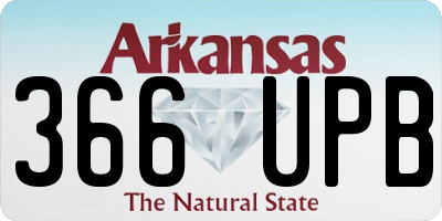 AR license plate 366UPB