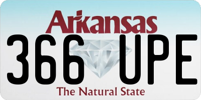 AR license plate 366UPE