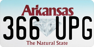 AR license plate 366UPG